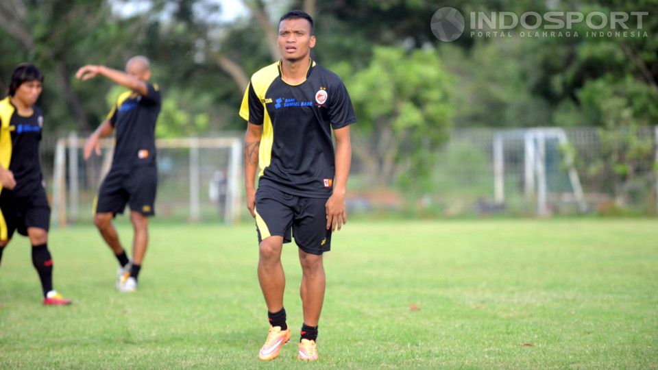 Stiker Sriwijaya FC, Ferdinand Sinaga. Copyright: &copy; Ratno Prasetyo/INDOSPORT